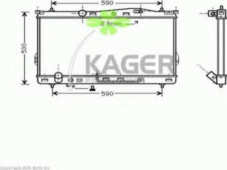 Kager 313402 - Hladnjak, hladjenje motora www.molydon.hr