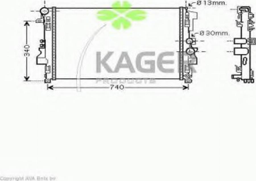 Kager 31-3489 - Hladnjak, hladjenje motora www.molydon.hr