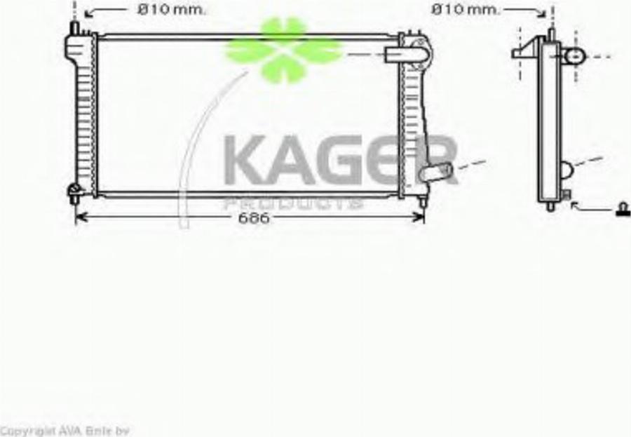 Kager 313592 - Hladnjak, hladjenje motora www.molydon.hr