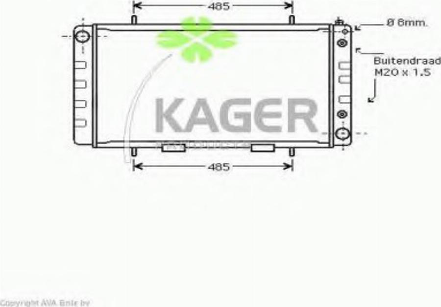 Kager 312146 - Hladnjak, hladjenje motora www.molydon.hr