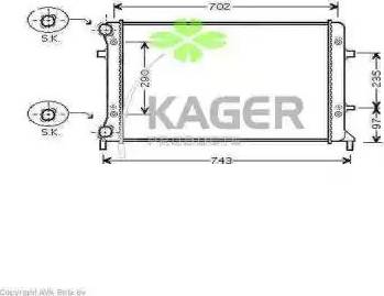 Kager 312836 - Hladnjak, hladjenje motora www.molydon.hr