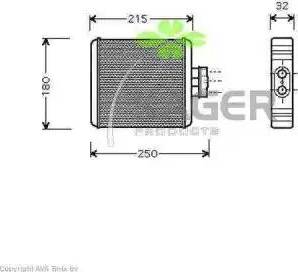Kager 32-0258 - Izmjenjivač topline, grijanje unutrasnjeg prostora www.molydon.hr