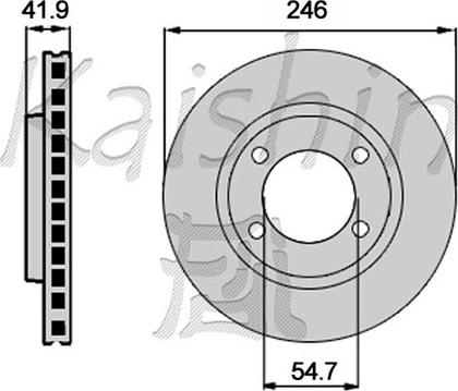 Kaishin CBR456 - Kočioni disk www.molydon.hr