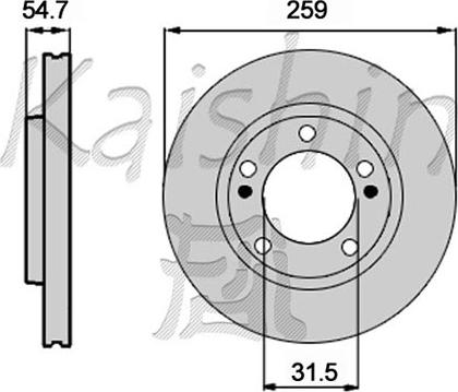 Kaishin CBR453 - Kočioni disk www.molydon.hr