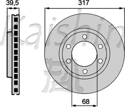 Kaishin CBR452 - Kočioni disk www.molydon.hr