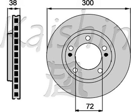 Kaishin CBR419 - Kočioni disk www.molydon.hr