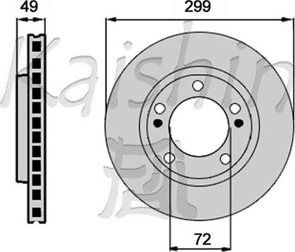 Kaishin CBR418 - Kočioni disk www.molydon.hr