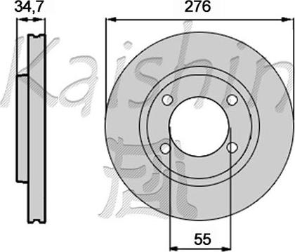 Kaishin CBR433 - Kočioni disk www.molydon.hr