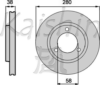 Kaishin CBR437 - Kočioni disk www.molydon.hr