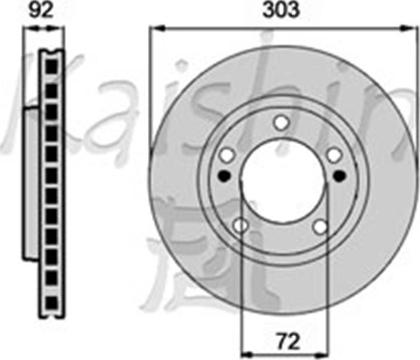 Kaishin CBR541 - Kočioni disk www.molydon.hr