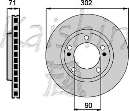 Kaishin CBR557 - Kočioni disk www.molydon.hr