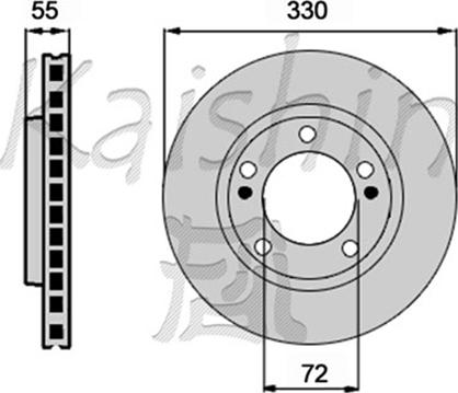 Kaishin CBR523 - Kočioni disk www.molydon.hr