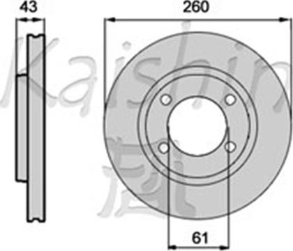 Kaishin CBR571 - Kočioni disk www.molydon.hr