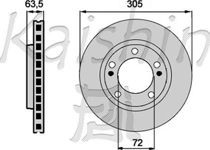 Kaishin CBR063 - Kočioni disk www.molydon.hr