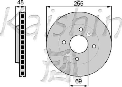 Kaishin CBR019 - Kočioni disk www.molydon.hr