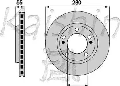 Kaishin CBR082 - Kočioni disk www.molydon.hr