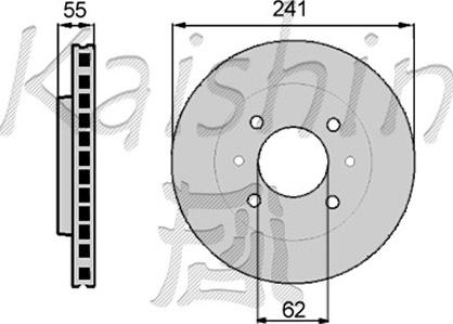 Kaishin CBR035 - Kočioni disk www.molydon.hr