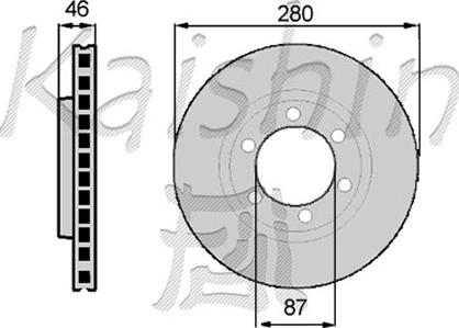 Kaishin CBR024 - Kočioni disk www.molydon.hr