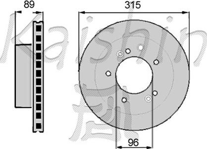 Kaishin CBR025 - Kočioni disk www.molydon.hr