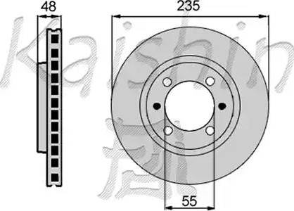 Kaishin CBR028 - Kočioni disk www.molydon.hr