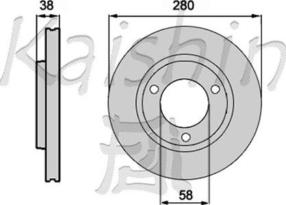 Kaishin CBR143 - Kočioni disk www.molydon.hr