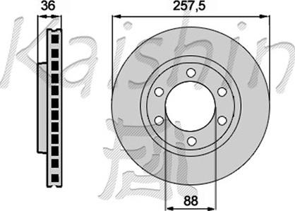 Kaishin CBR147 - Kočioni disk www.molydon.hr