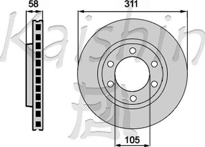 Kaishin CBR154 - Kočioni disk www.molydon.hr