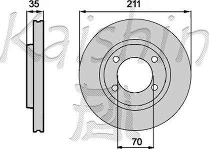 Kaishin CBR158 - Kočioni disk www.molydon.hr