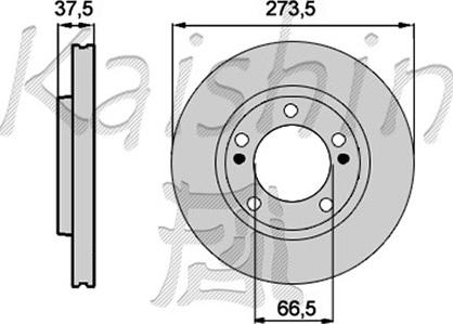 Kaishin CBR136 - Kočioni disk www.molydon.hr