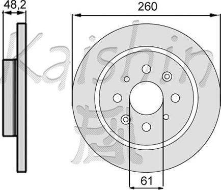 Kaishin CBR393 - Kočioni disk www.molydon.hr