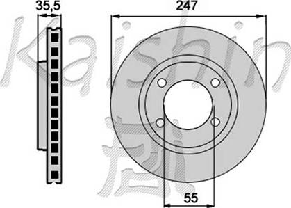 Kaishin CBR351 - Kočioni disk www.molydon.hr