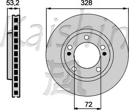 Kaishin CBR335 - Kočioni disk www.molydon.hr