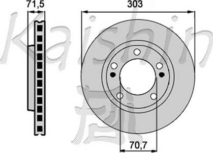 Kaishin CBR327 - Kočioni disk www.molydon.hr