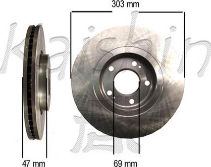 Kaishin CBR373 - Kočioni disk www.molydon.hr