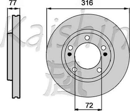 Kaishin CBR297 - Kočioni disk www.molydon.hr