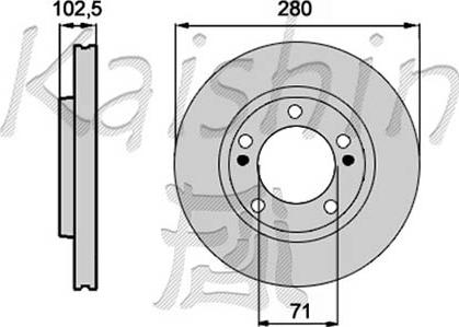 Kaishin CBR271 - Kočioni disk www.molydon.hr