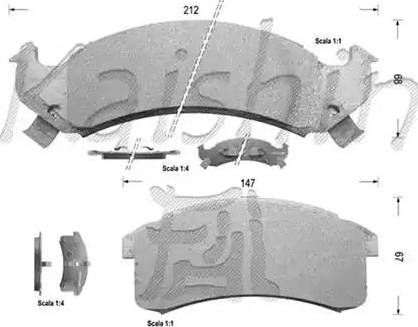 Kaishin D9978 - Komplet Pločica, disk-kočnica www.molydon.hr