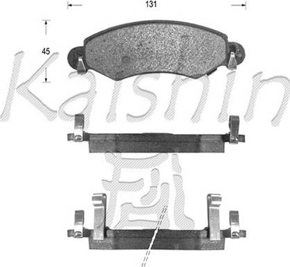 Kaishin D9051 - Komplet Pločica, disk-kočnica www.molydon.hr