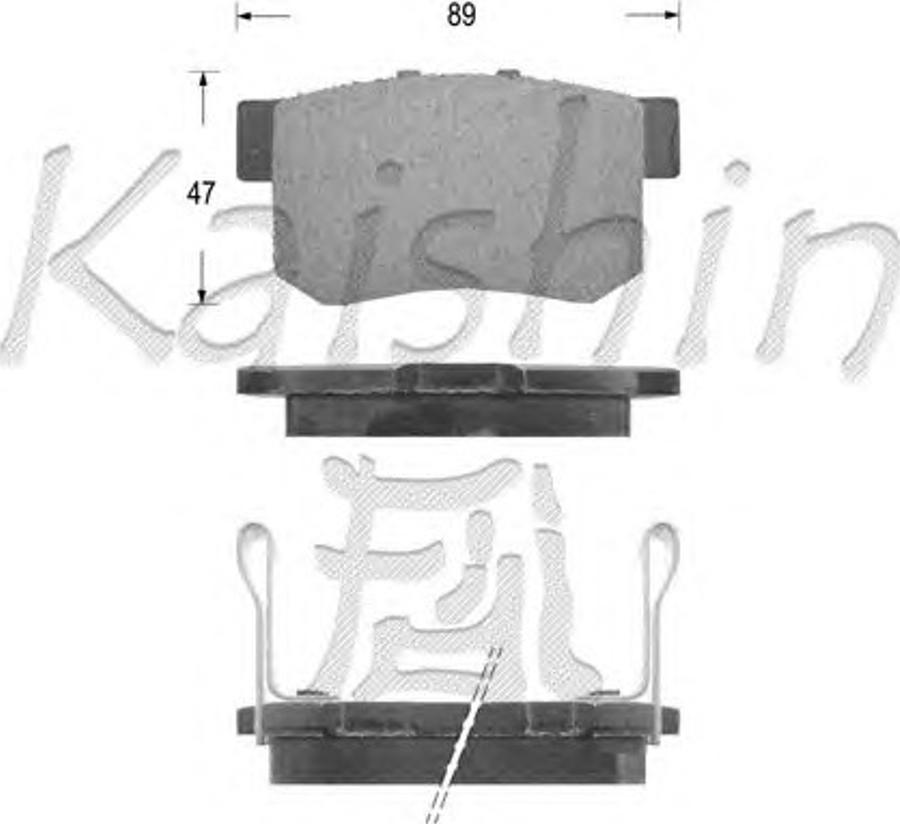 Kaishin D5066 - Komplet Pločica, disk-kočnica www.molydon.hr