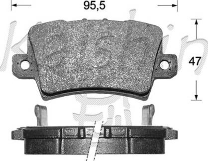 Kaishin D5150 - Komplet Pločica, disk-kočnica www.molydon.hr