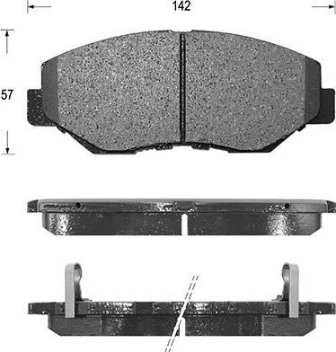 Kaishin D5128 - Komplet Pločica, disk-kočnica www.molydon.hr