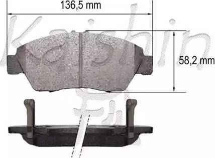 Kaishin D5174 - Komplet Pločica, disk-kočnica www.molydon.hr