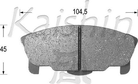 Kaishin D0026 - Komplet Pločica, disk-kočnica www.molydon.hr