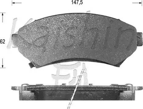 Kaishin D10006 - Komplet Pločica, disk-kočnica www.molydon.hr