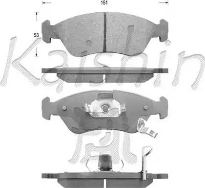 Kaishin D10135 - Komplet Pločica, disk-kočnica www.molydon.hr