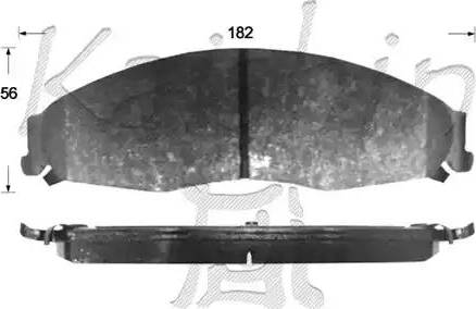 Kaishin D10136 - Komplet Pločica, disk-kočnica www.molydon.hr