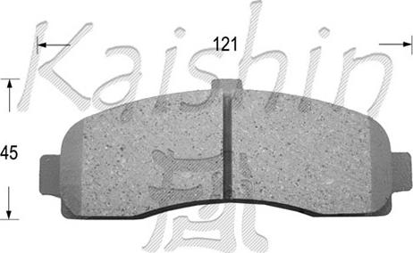 Kaishin D1191 - Komplet Pločica, disk-kočnica www.molydon.hr