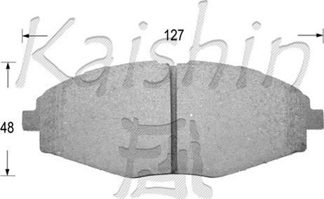 Kaishin D11144 - Komplet Pločica, disk-kočnica www.molydon.hr