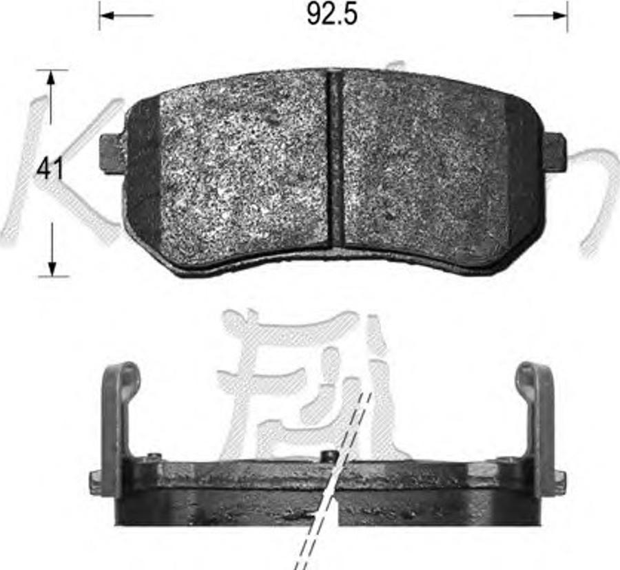 Kaishin D11160 - Komplet Pločica, disk-kočnica www.molydon.hr