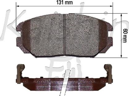 Kaishin D11183 - Komplet Pločica, disk-kočnica www.molydon.hr